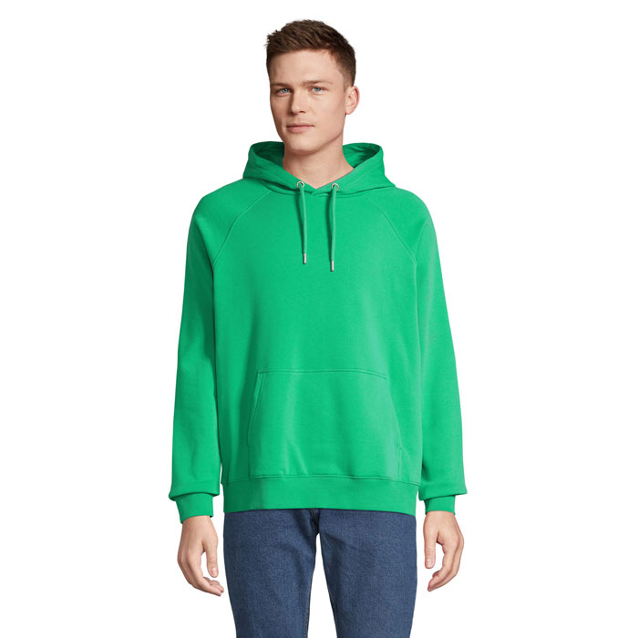 Hoodie unisexe coton bio rPET personnalisé 280g - STELLAR Vert printemps